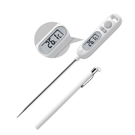 料理温度計 デジタルクッキング温度計 -50～300℃対応 14.1cmロングプローブ HOLD機能 水温 肉料理 揚げ物 お菓子作り バーベキューに最適 お手入れ簡単 収納便利
