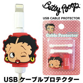 BETTY BOOP iPhone 充電ケーブル 保護カバー 保護プロテクター ライトニングケーブルカバー 断線防止 かわいい キャラクター グッズ