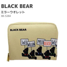 BLACK BEAR ミニウオレット 財布 カードポケット 小物入れ かわいい おしゃれ ブラックベア キャラクター グッズ