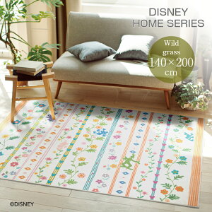 X~mG fBYj[ ~bL[ ChOX 140cm×200cm DRM-1061 ϔM g[ zbgJ[ybgΉ Mickey/Wild grass RUG J[ybg J[O LN^[ ObY y[J[ sz
