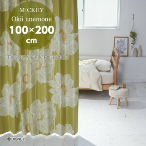 X~mG fBYj[ ~bL[ IILCAll J[e h[v 100cm×200cm M-1183(YG) Y 1.5{q_ Ռ2 `LH EHbVu MICKEY/Okii anemone LN^[ ObY y