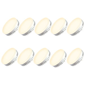 10�Z�b�g LED�d�� GX53 �d���F 2700K �����F 5000K LED�����v ����d��6W 630Lm �Ǝˊp100° 60W���� ��74 ����GX53-1 �����^LED�d�� ���F�w��Ra80 �ԐڏƖ�