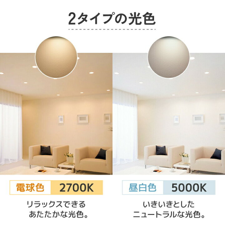 楽天市場】GX53 LED電球 φ74 電球色 2700K 昼白色 5000K LEDランプ  