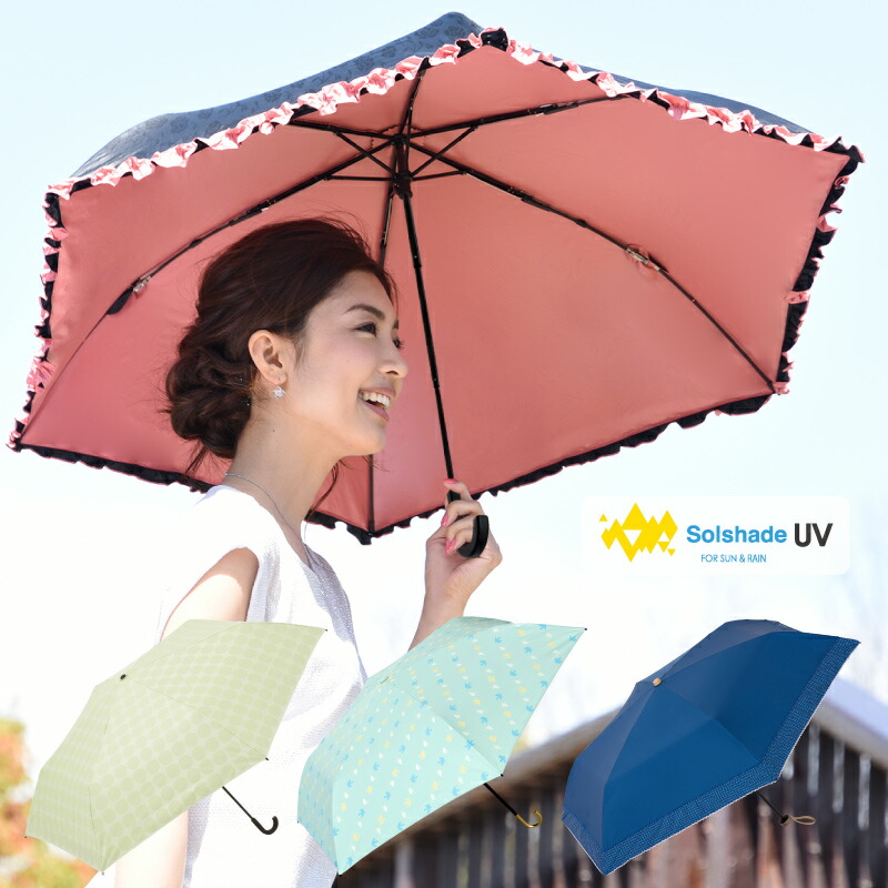 楽天市場】完全遮光 日傘 折りたたみ UVカット率99.9%以上 軽量 