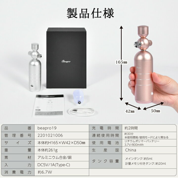 楽天市場】【P10倍+500円OFFクーポンあり】フェイスミスト 美顔器 