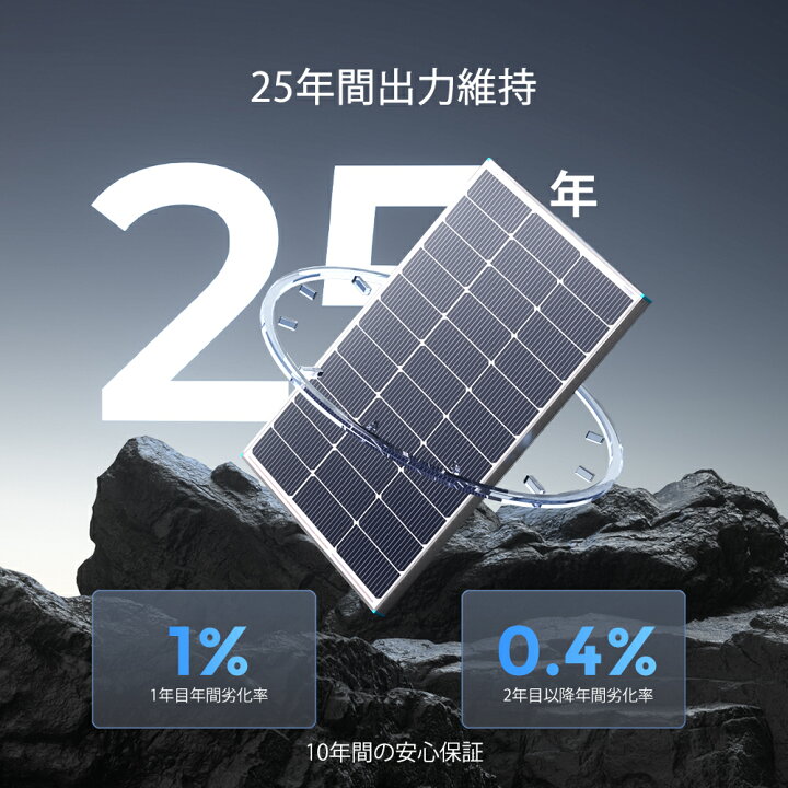 楽天市場】RENOGY 100W ソーラーパネル 12V 対応 単結晶 25%変換効率 
