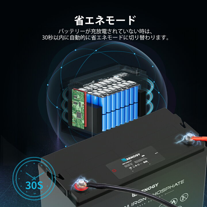 楽天市場】【3年保証】レノジー RENOGY リン酸鉄 リチウムイオン 