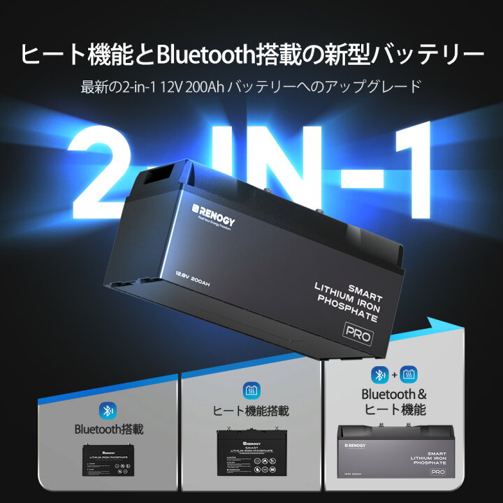 楽天市場】【2024新商品】RENOGY リン酸鉄 リチウムイオンバッテリー 