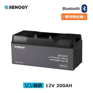 yȉM  BluetoothzRENOGY 12V 200Ah _S`ECIobe[ y 5000ȏTCN RV LsOJ[ Tuobe[ obNAbvd \[[dVXe LiFePO4 Ԓ 