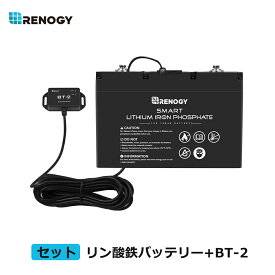 【5年安心保証付き】レノジー RENOGY スマート リン酸鉄 リチウムイオンバッテリー 電池100AH 12V+BT-2モジュール