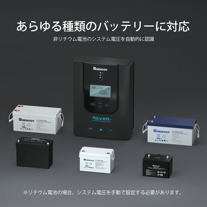 楽天市場】RENOGY 40A MPPT チャージコントローラー BT-2モジュール 