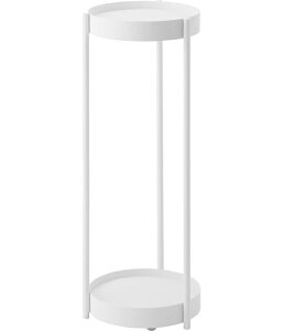 �L���X�^�[�t�� �v�����^�[�X�^���h 2�i �z���C�g ��W25×D26.5×H70cm �^���[ tower �t�����[�X�^���h �ϗt�A�� ���N���N�ړ�