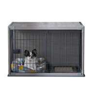 犬 サークル ウッディサークル インテリア グレー 小型犬用 幅97.5×奥行66.5×高さ63.5cm