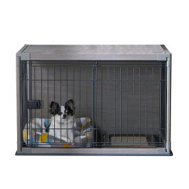 犬 サークル ウッディサークル インテリア グレー 小型犬用 幅97.5×奥行66.5×高さ63.5cm