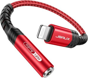 �yiPhoneMFi�F�؁zJSAUX Lightning to 3.5mm�C���z�� ���C�g�j���O�ϊ��A�_�v�^ HIFI�����Ή� iPhone 14 Plus/Pro/13 Mini/13 Pro Max/i