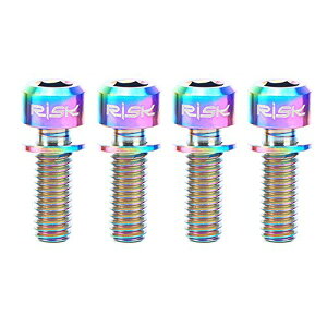 Lixada RISK�`�^��Ti �{���g4PCS M6×18 MTB �f�B�X�N�u���[�L�p �L�����p�[ �A�_�v�^�[ �X�y�[�T�[�t��