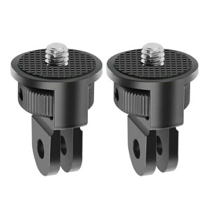VKESEN �A���~��]���߉\�ϊ��A�_�v�^�[ 1/4�C���` 20�O�r�}�E���g�A�N�Z�T���[ GoPro�p�iGP�K�i�j����J����1/4�l�W�ɕϊ�, 1/4�l�W