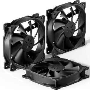 upHere 120mm PC�P�[�X�t�@�� �É��^�C�v 25mm�� 1200rpm ��3�s���ƃy���t�F����4�s�� 3�{�����y12BK3-3�z