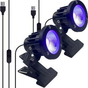 Tledtech �u���b�N���C�g 13W LED UV���O�����C�g �N���b�v���C�g USB���d IP65�h���d�l ����Ɩ� ���͋C��� �d�����C�g �����d���ɓK