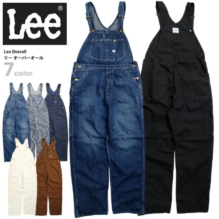 楽天市場】Lee オーバーオール リー デニム サロペット ダック地 