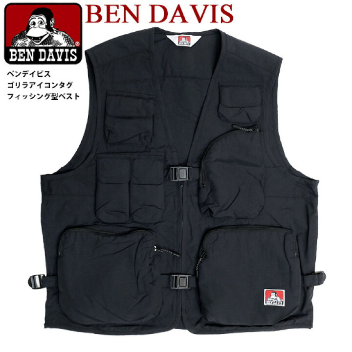 楽天市場】BEN DAVIS ベスト ベンデイビス フィッシングベスト メンズ 