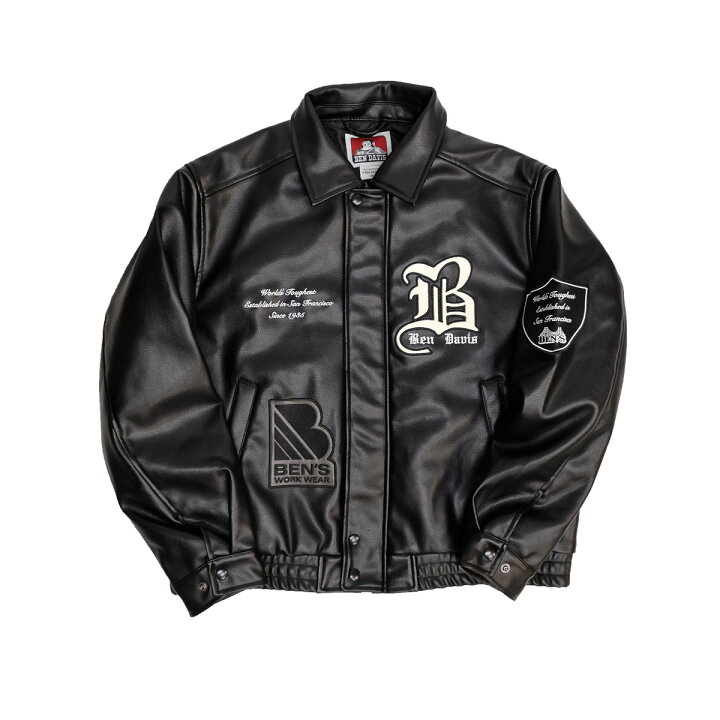 楽天市場】BEN DAVIS ジャケット ベンデイビス 2023 フェイクレザー 