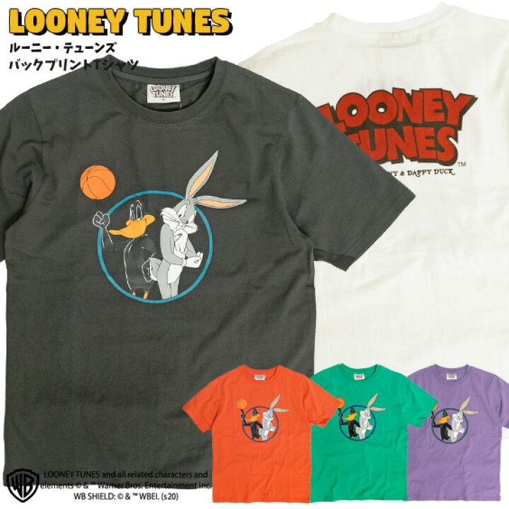 楽天市場 ルーニー テューンズ Tシャツ Looney Tunes バックプリント 半袖tシャツ バッグスバニー ダフィーダック ルーニーテューンズ アニメ キャラクター ウサギ アヒル メンズ レディース クルーネック ユニセックス トップス Tss 422 ｒｅｎｏｖａｔｉｏ