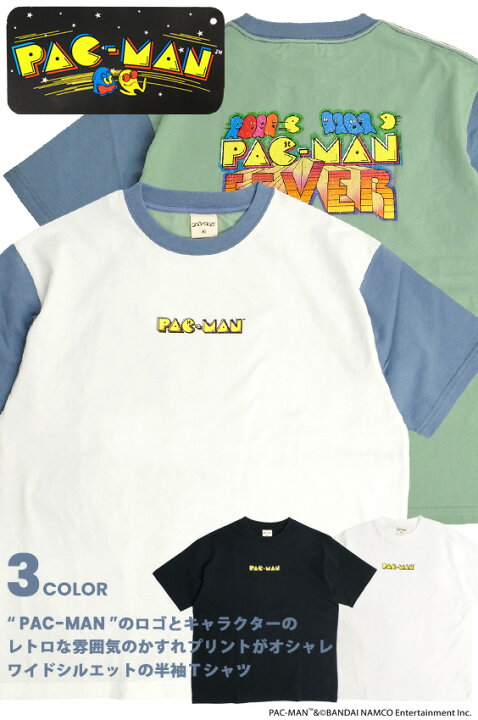楽天市場】PAC-MAN Tシャツ パックマン レトロ かすれプリント 半袖T 