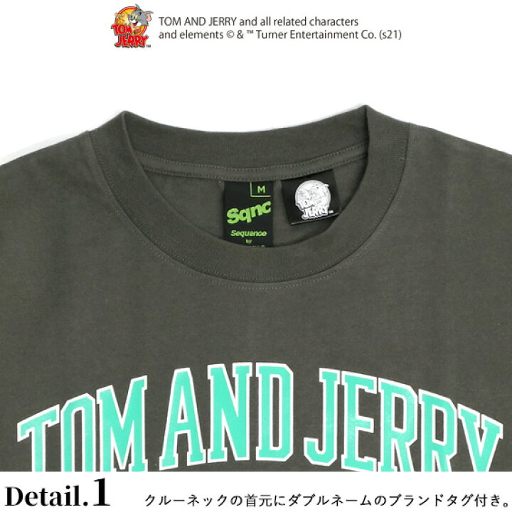 楽天市場 トムとジェリー Tシャツ Tom And Jerry Sequence 21ss コラボ カレッジロゴ イラスト プリント 半袖tシャツ トム ジェリー クルーネック ネコ ネズミ キャラクター メンズ ユニセックス アメコミ アニメ トムジェリ トップス Tss 527 ｒｅｎｏｖａｔｉｏ