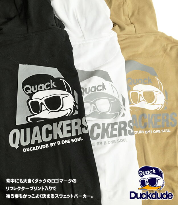 楽天市場 Duck Dude パーカー ダックデュード アヒル ロゴ リフレクタープリント スウェットパーカー 袖プリント スウェット フーディー メンズ レディース バックプリント プルオーバー スエットパーカー 裏毛 ストリート ビーワンソウル Pkl 370 ｒｅｎｏｖａｔｉｏ