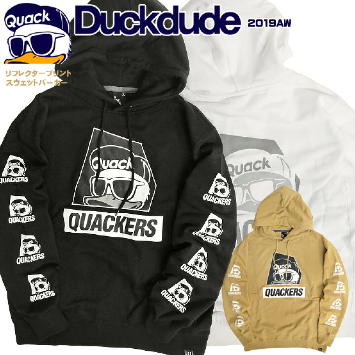 楽天市場 Duck Dude パーカー ダックデュード アヒル ロゴ リフレクタープリント スウェットパーカー 袖プリント スウェット フーディー メンズ レディース バックプリント プルオーバー スエットパーカー 裏毛 ストリート ビーワンソウル Pkl 370 ｒｅｎｏｖａｔｉｏ