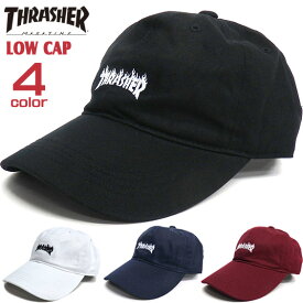 THRASHER キャップ スラッシャー ローキャップ メンズ 帽子 レディース 帽子 スケーター ファイヤーロゴ 刺繍 thrasher magazine 小物 カジュアル キャップコーデ THRASHER-1036