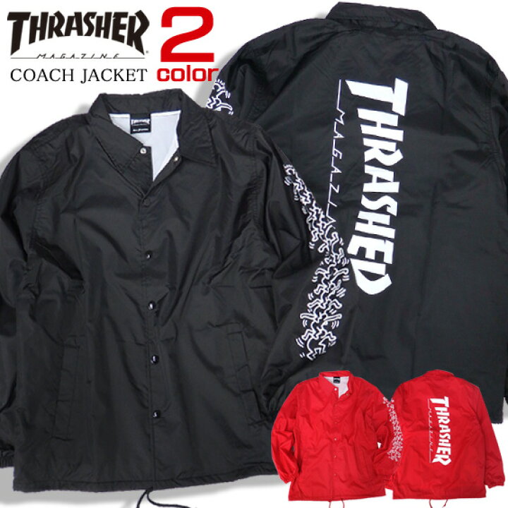 楽天市場】THRASHER ジャケット キースヘリング コーチジャケット 