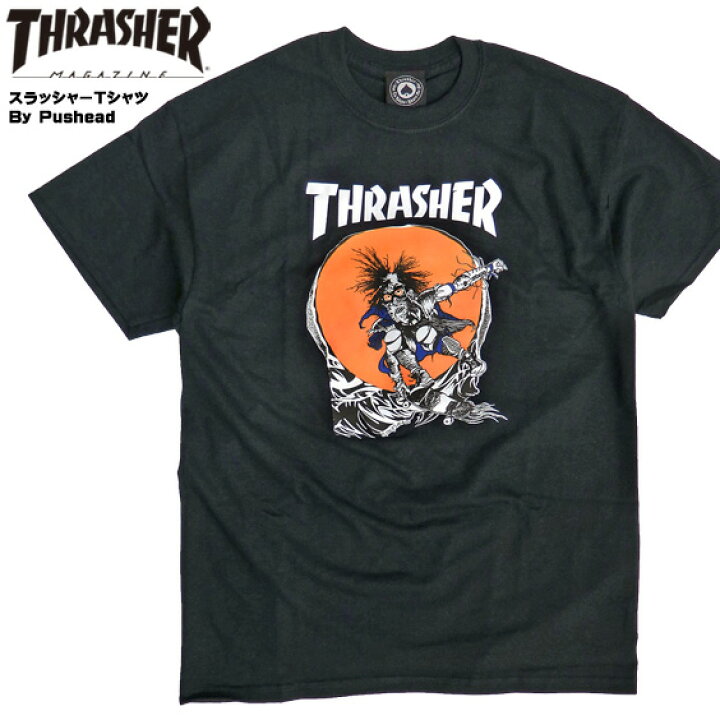 楽天市場】THRASHER Tシャツ Pushead スラッシャー パスヘッド Skate  