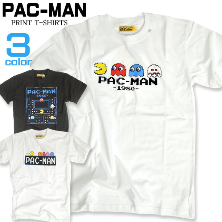 楽天市場】PAC-MAN 8bitパックマン半袖Tシャツ ☆ 8bitのパックマン 
