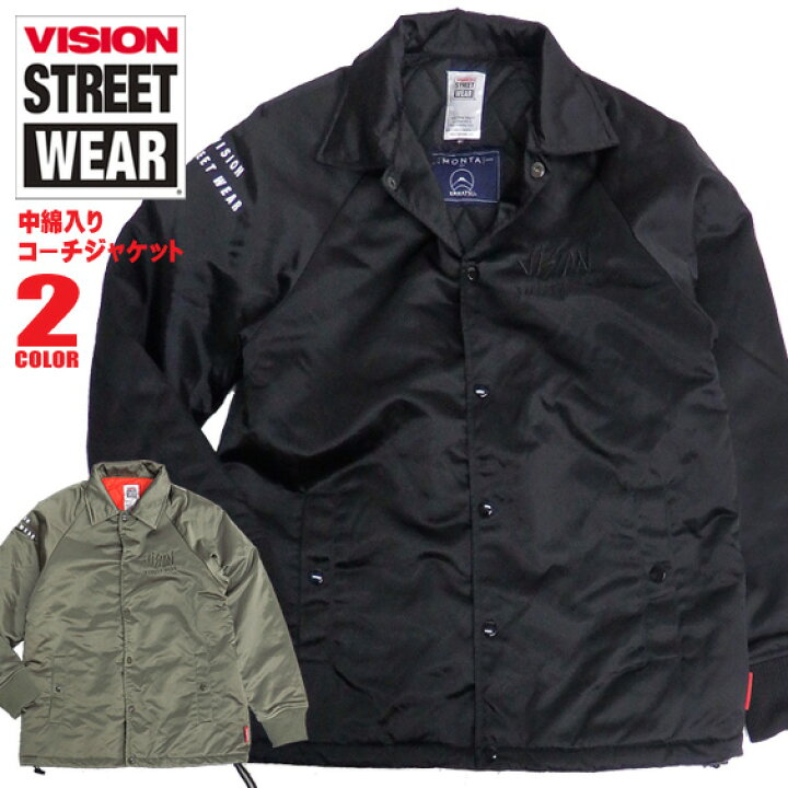 楽天市場】VISION STREET WEAR コーチジャケット 中綿 ビジョン 