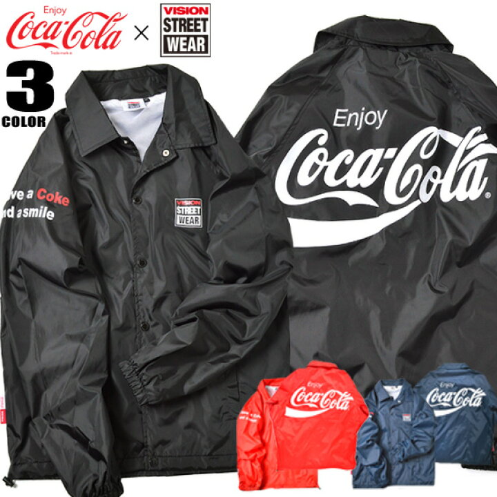 楽天市場】コカ・コーラ コーチジャケット VISION ジャケット Coca 