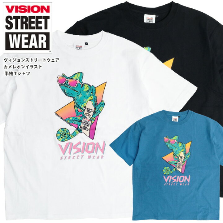 楽天市場 Vision Tシャツ ヴィジョンストリートウェア カメレオン イラスト プリント 半袖tシャツ メンズ ロゴ バックプリント ヴィジョン プリントtシャツ クルーネック Vision Street Wear トップス ユニセックス ストリートカジュアル Vision 242 ｒｅｎｏｖａｔｉｏ