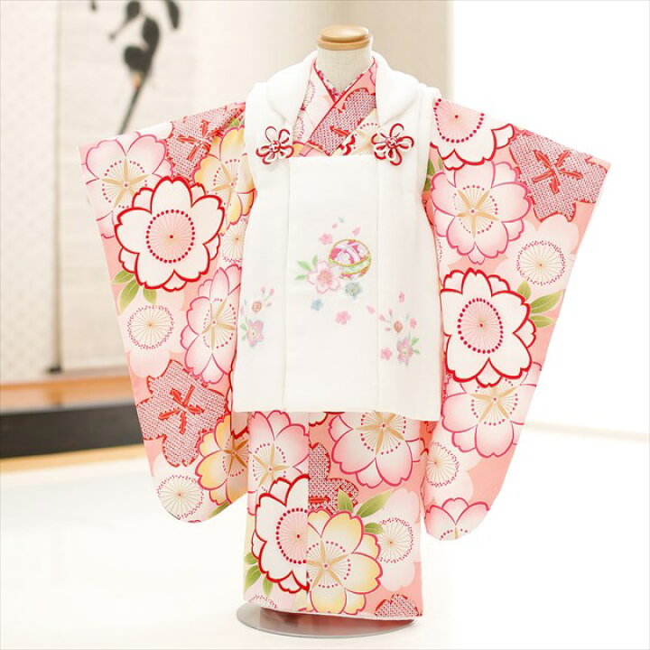 楽天市場】【レンタル】3歳 女の子 七五三レンタル f1259-2 被布 