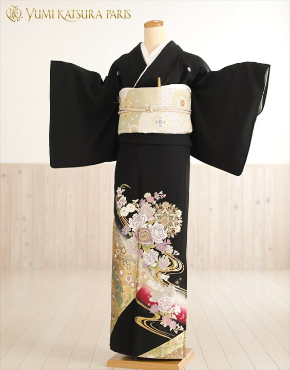 楽天市場】桂由美 留袖レンタル ts219 黒留袖レンタル「花華紋」フル 