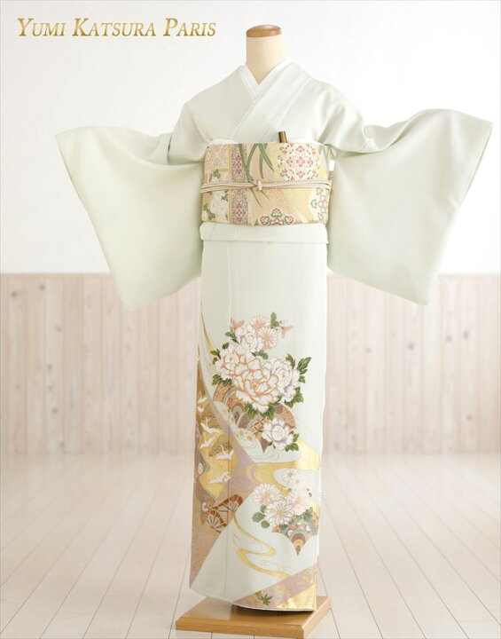 楽天市場 桂由美 色留袖レンタル It134 結婚式 叙勲 色留め袖 フルセット 女性和服 着物レンタル 正絹 親族 参列 表彰式 ブランド 入学式 華やか 高級 Yumi Katsura 豪華刺繍 人気 22 パステル 箔琳 グリーン 緑 Fy16ren07 レンタル 貸衣裳 ぽえむ