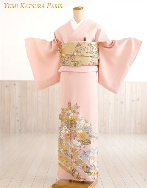 楽天市場】桂由美 色留袖レンタル it137 結婚式 叙勲 五つ紋 色留め袖 
