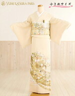 小さめ桂由美【色留袖】〔色留袖　レンタル〕 江戸の花車 it081s【16点フルセット】/レンタル色留袖/着物…
