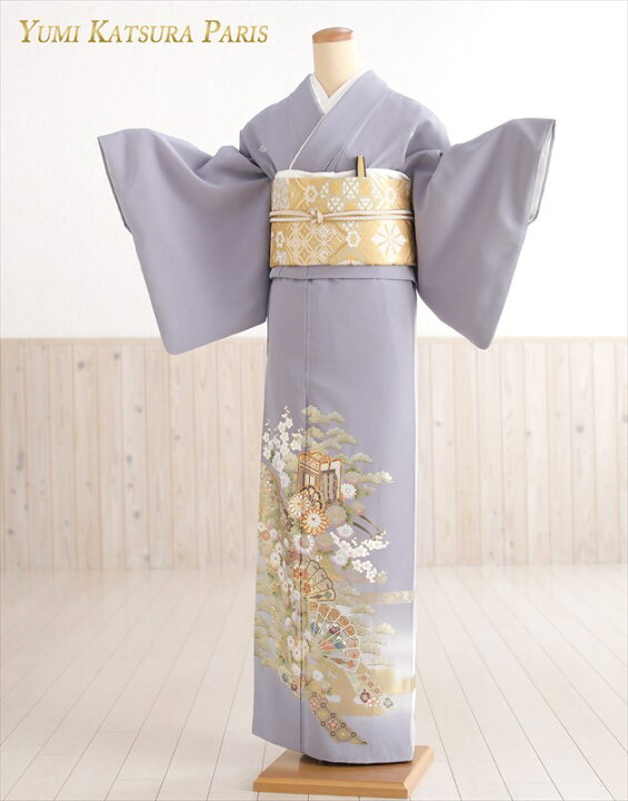 楽天市場】桂由美 色留袖レンタル it184 結婚式 叙勲 色留め袖 五つ紋 