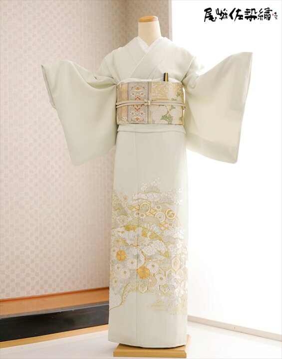 楽天市場】特選手刺繍 色留袖レンタル プレミアム it208 結婚式 叙勲 