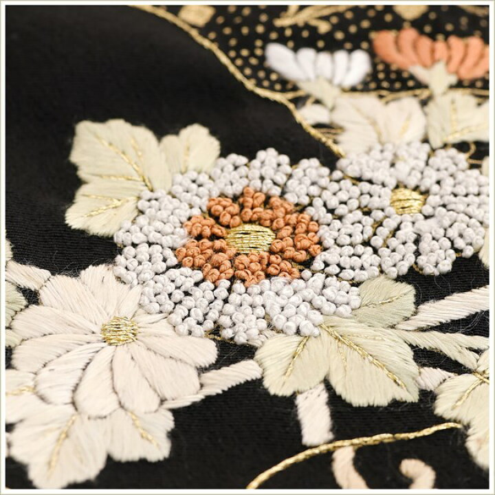 楽天市場】手刺繍 最高級 留袖レンタル ts253 黒留袖レンタル 結婚式 