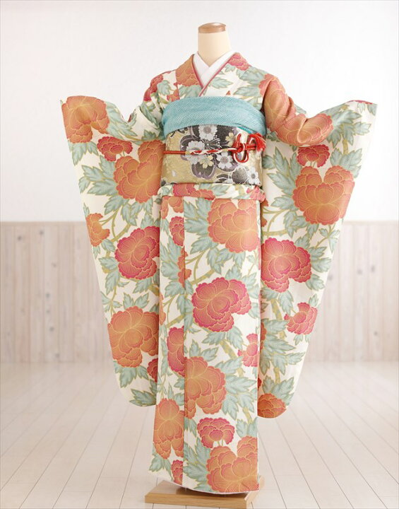 楽天市場 振袖レンタル 成人式 Fp1246s 着物レンタル 振り袖レンタル フルセット 二十歳 成人式振袖 正月 １月振袖 貸衣装 古典 レトロ モダン かわいい 人気 往復送料無料 玉城ティナ キスミス モダンクリームに麗華 23 Fy16ren07 レンタル 貸衣裳 ぽえむ