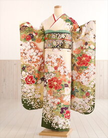 【レンタル】振袖 レンタル 成人式 結婚式 fb1380 結納 振り袖レンタル 食事会 フルセット 卒業式 着物レンタル 古典 レトロ モダン 春の成人式 前撮り かわいい おしゃれ 正絹 人気 幸せの振袖フォトブックプレゼント「白クリームに彩りの絢爛慶夙華」