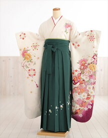 【レンタル】卒業式 女 袴レンタル fboh1092 着物レンタル 振袖袴 卒業袴 フルセット 女性 大学 短大 専門学校 謝恩会 高校 中学校 文化祭 大きめ小学生 卒業式袴 2月 3月 4月 袴レンタル 人気 春 白地に吉祥熨斗と慶祝華×緑袴