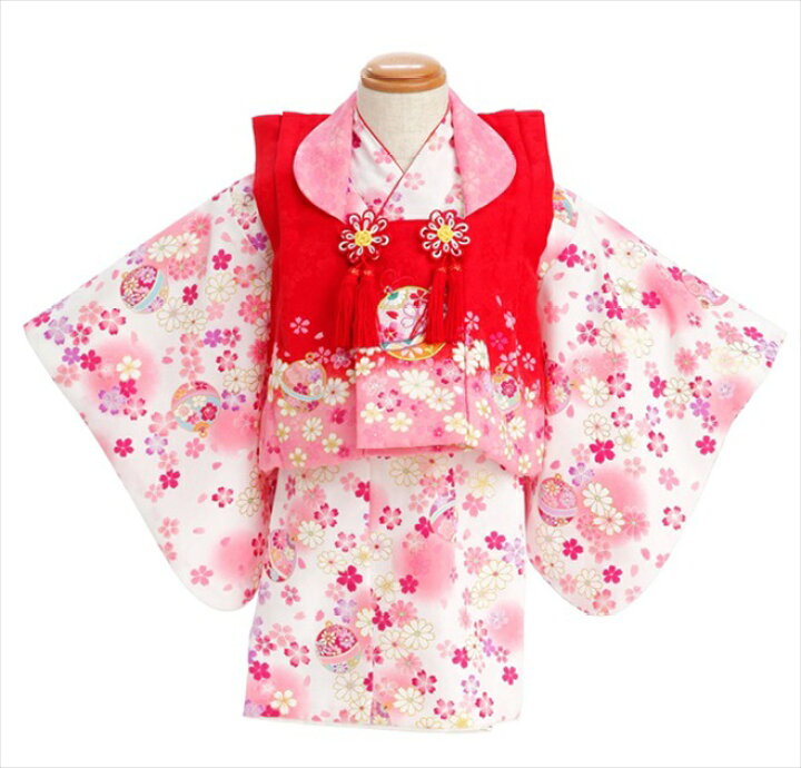 楽天市場 １歳着物レンタル ホワイトピンクにかわいい桜模様 Jbk012 １歳女児 女の子 レンタル着物 ベビー衣装レンタル 一才 一歳 結婚式 イベント 子供着物 初節句 桃の節句 80cm前後 お祭り 貸衣装 貸衣裳 ぽえむ